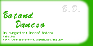 botond dancso business card